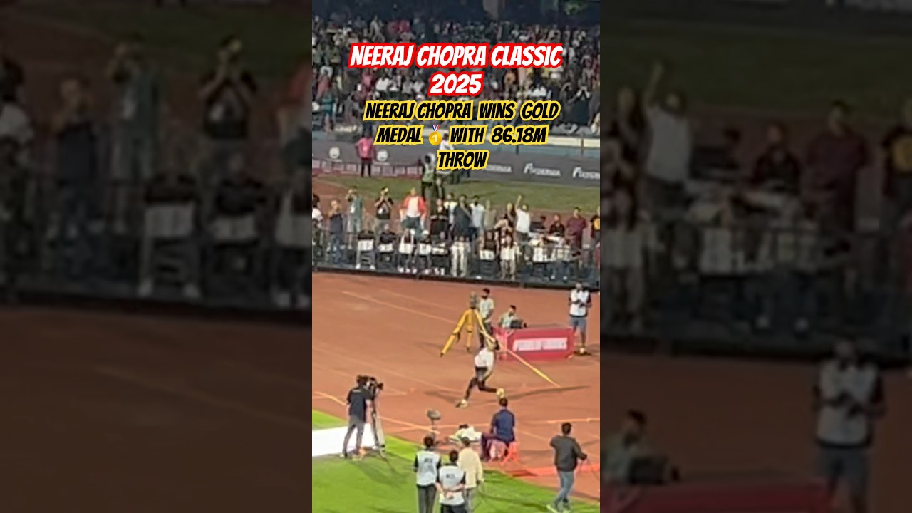 Neeraj Chopra Classic 2025 | Neeraj Chopra wins gold medal 🥇 86.18m throw #gameofthrows #NCClassic