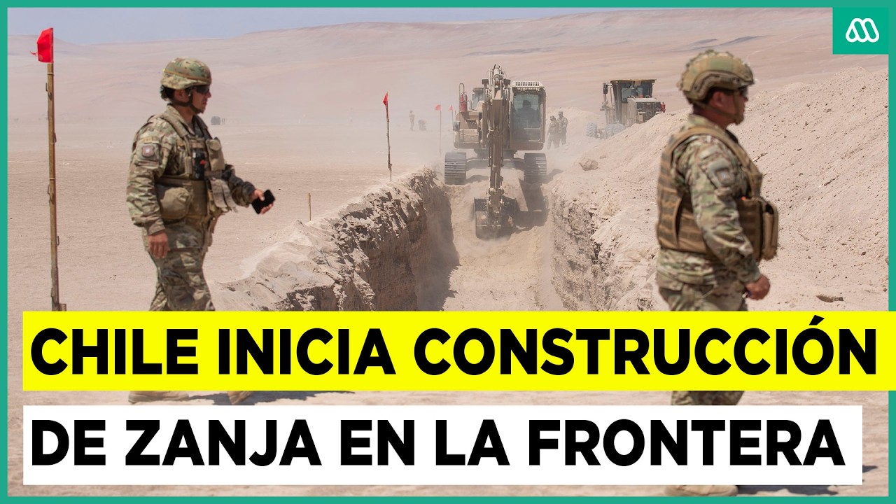 Intenta frenar la migración irregular: Comienza la construcción de zanja en frontera de Chile