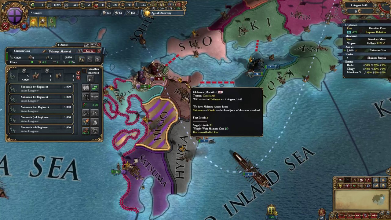 Eu4 Shimazu Ep.1 Mandate of Heaven start!