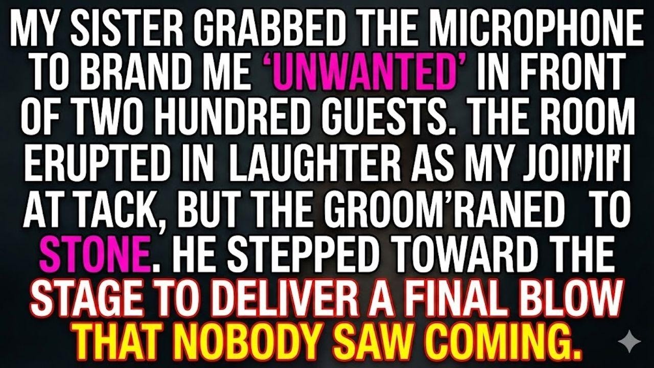 My Sister Called Me 'Unwanted'—Then the Groom Spoke Up