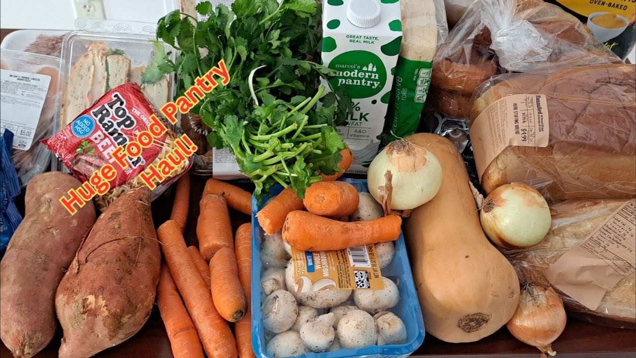 Неописуемая благодарность — огромная партия продуктов из продовольственного банка! #foodpantryhaul