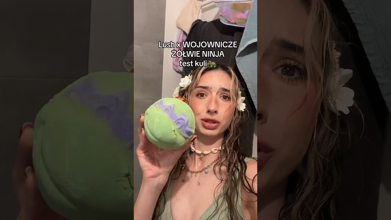 Kula do kąpieli Lush x Wojownicze Ż&oacute;łwie Ninja TMNT głowa Donatello🐢 #test #lush #bathbomb #shorts