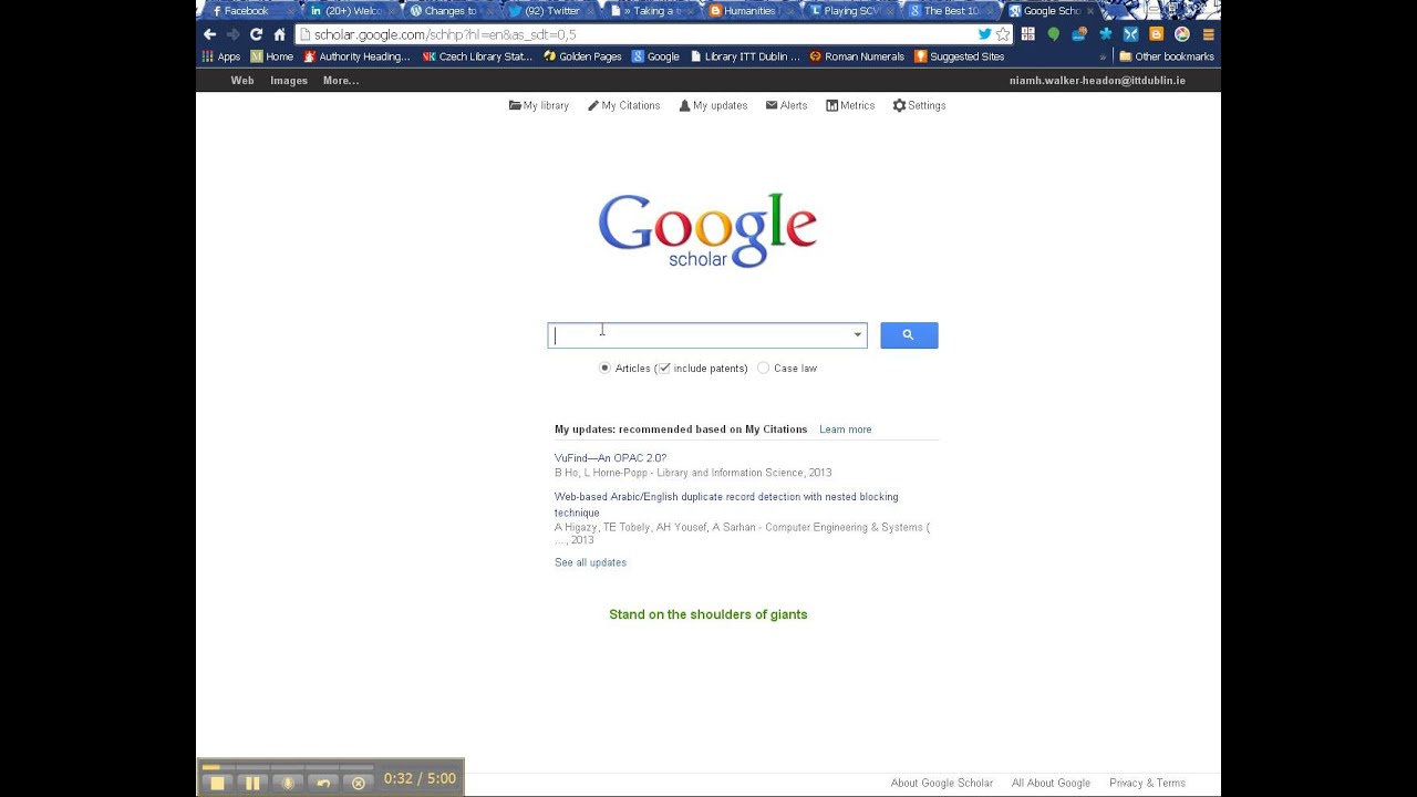 Set up Google Scholar to include links to Subscribed Library Resources