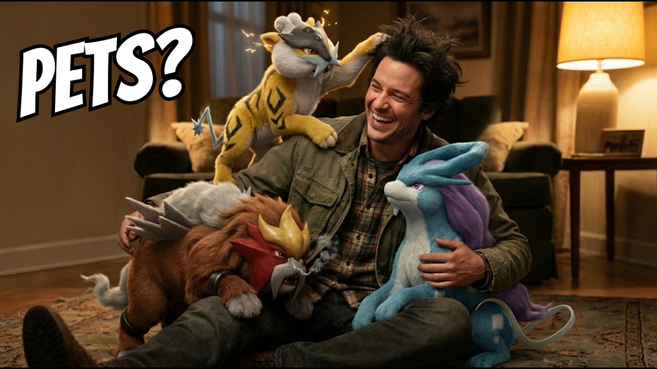 В реальной жизни у меня есть три легендарных покемона-зверя.