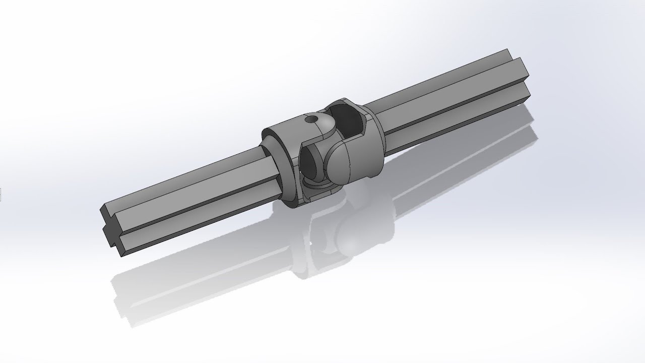 Custom [3D Printed] Inverse-Universal-Joint with 2L Axle ends