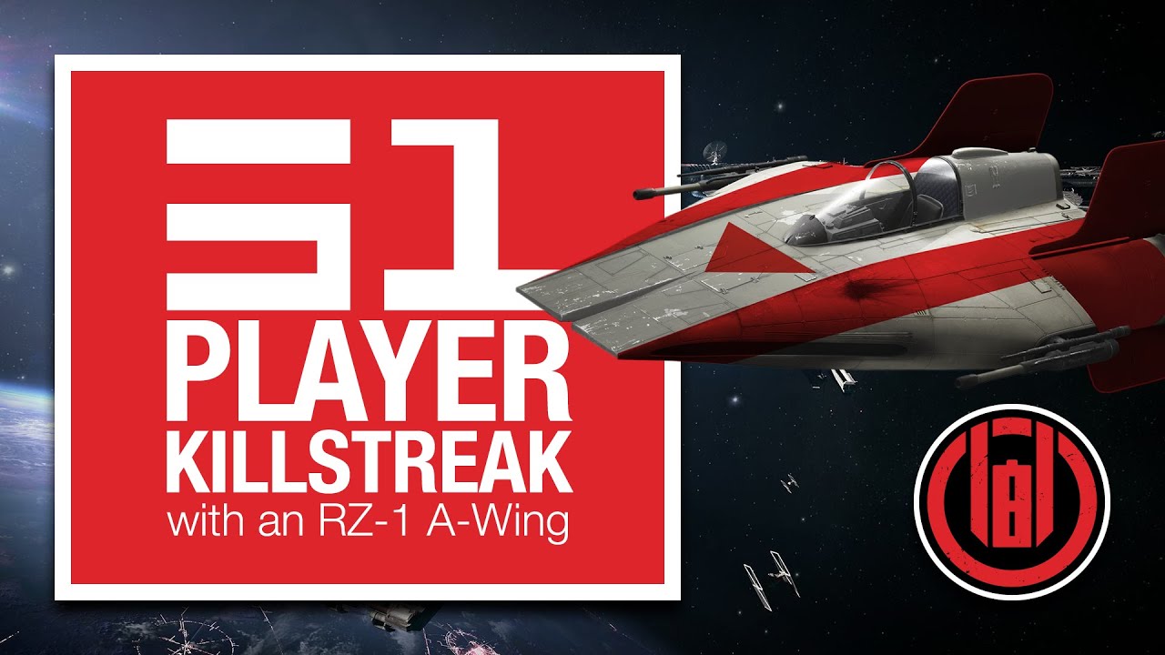 51 Player Killstreak with an RZ-1 A-Wing on Endor [SWBF2: Starfighter Assault]