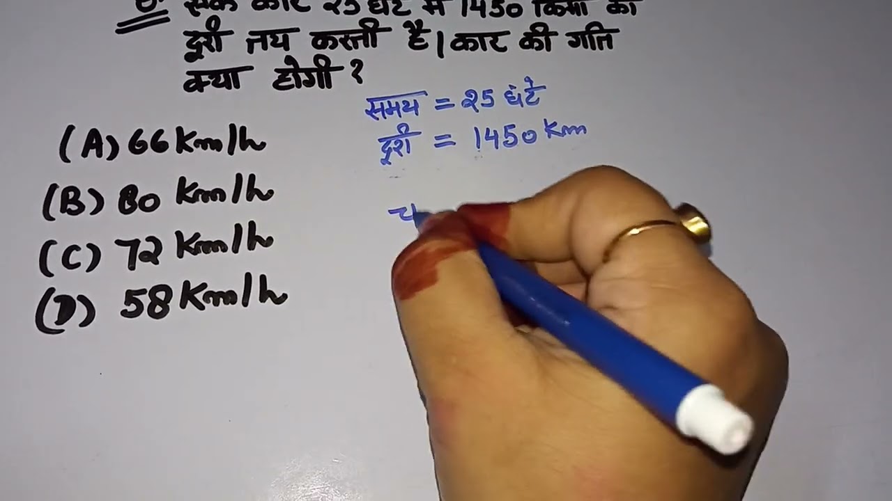 Time distance and speed एकदम आसान तरीका by komal Gupta CGL CHSL MTS SSC