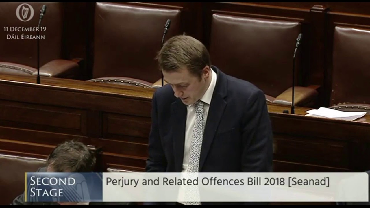 Browne welcomes perjury legislation