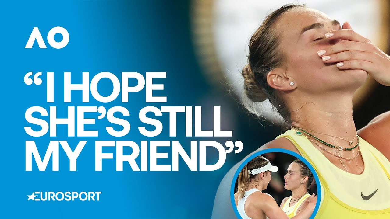 On-Court Interview: Sabalenka says she will take Badosa shopping after reaching #AusOpen Final 🤑