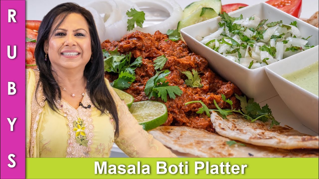 Masala Boti Party Platter Bakra Eid Special Recipe in Urdu Hindi - RKK