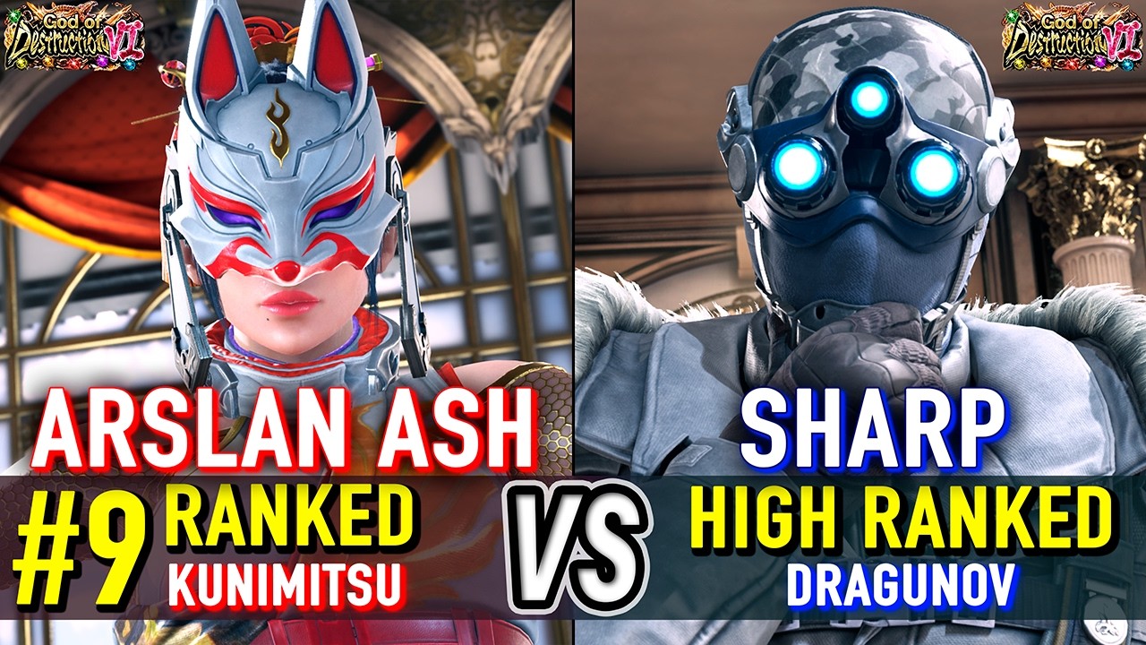 T8 🔥 ARSLAN ASH (#9 Ranked Kunimitsu) vs SHARP (Dragunov) 🔥 Tekken 8 High Level Gameplay