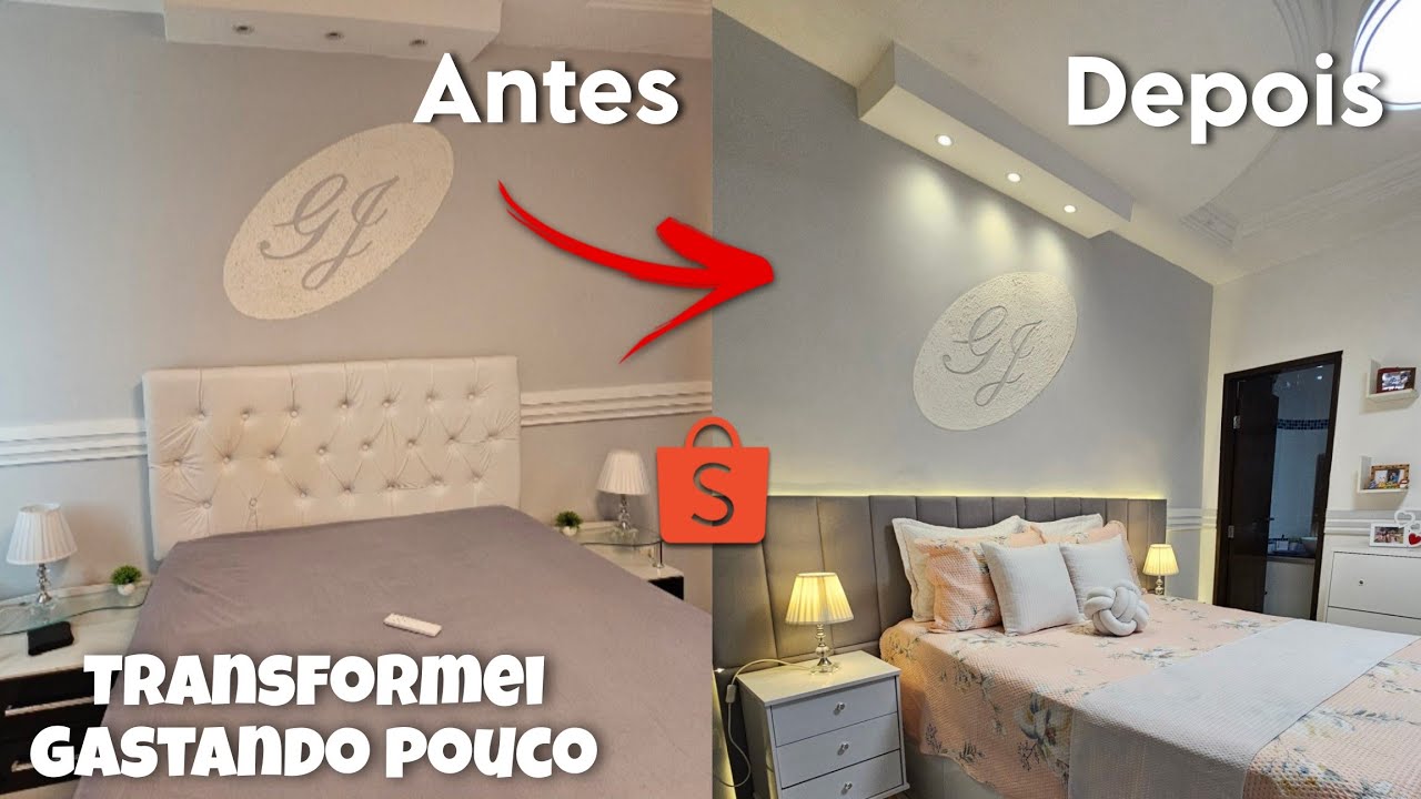 ✨️TRANSFORMEI MEU QUARTO GASTANDO POUCO COM A SHOPEE | FICOU DOS SONHOS | ESTILO PINTEREST