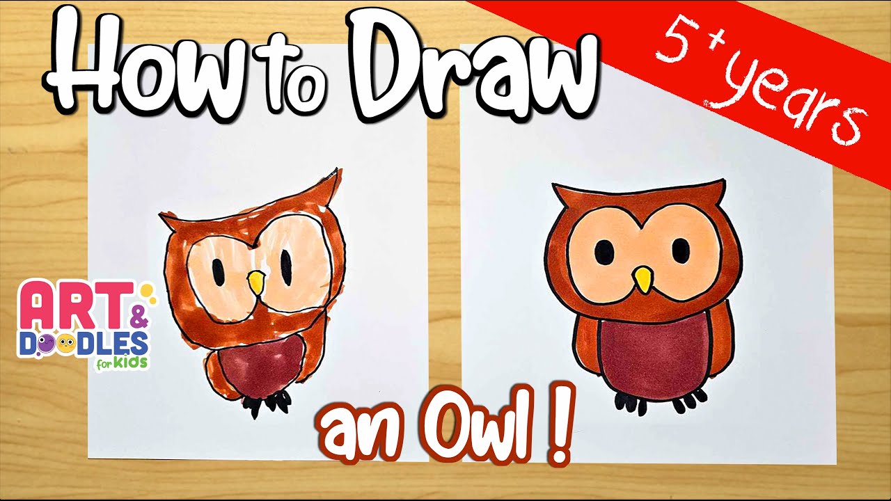 How to draw AN OWL | easy |  Art and doodles for kids