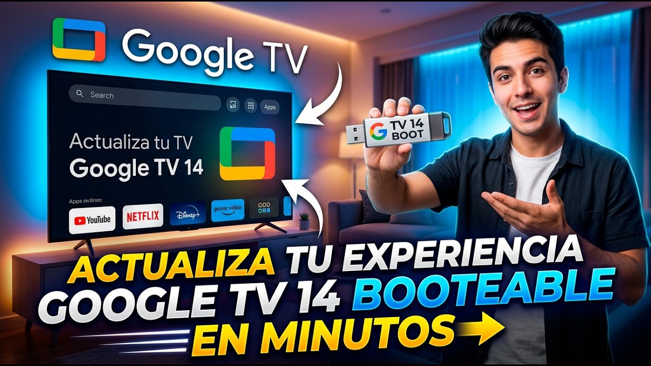 Actualiza tu experiencia: Google TV 14 booteable en minutos