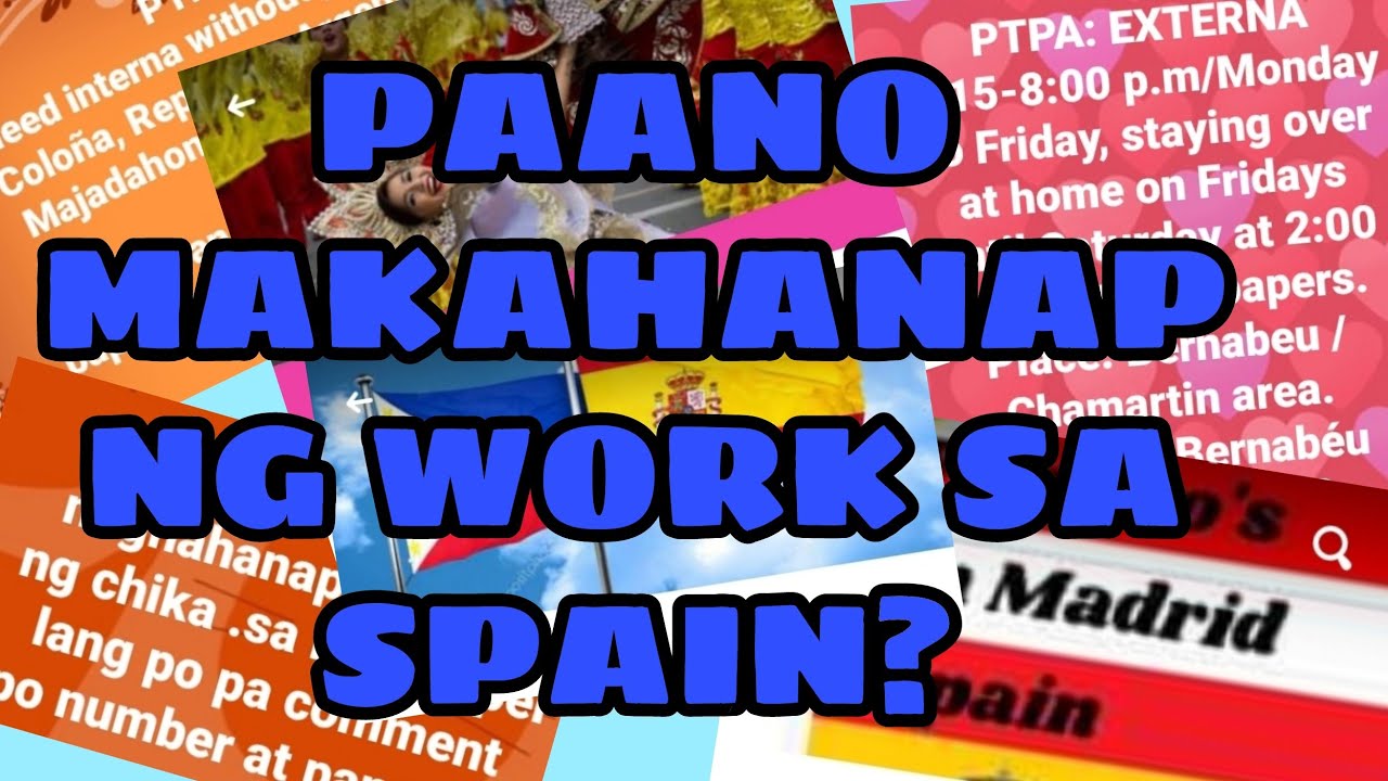 PAANO MAKAHANAP NG WORK SA SPAIN?| HOW TO FIND JOB IN SPAIN? #OFWinSPAIN