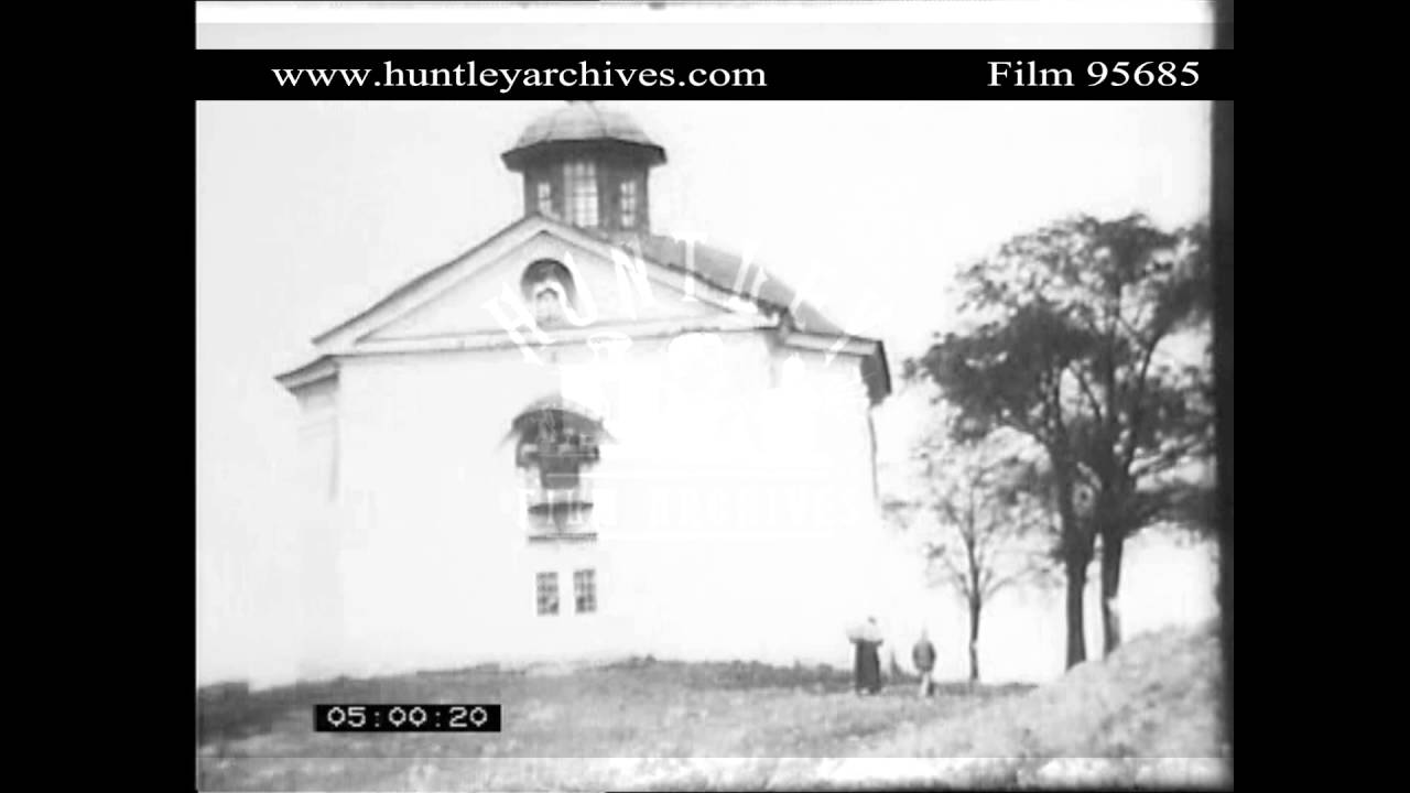 Religious Procession in Ruthenia, 1920's.  Archive film 95685