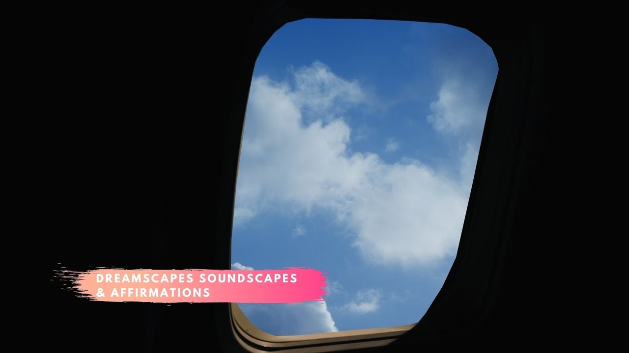 🔵 Airplane Window Interior Flight ASMR White Noise AD FREE