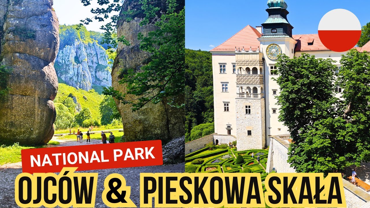 🇵🇱 POLAND - OJCOW National Park - Rock formations & Pieskowa Skala castle - Walking Tour 4K