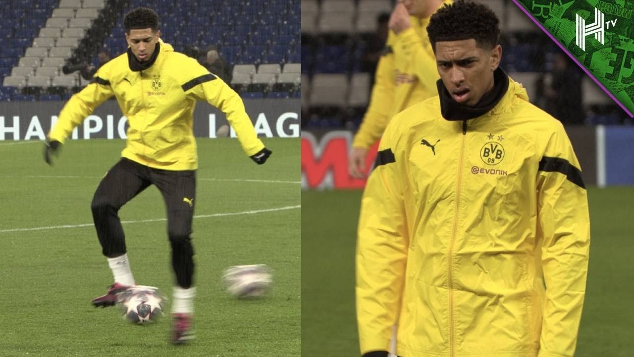 England star JUDE BELLINGHAM trains at Stamford Bridge ahead of Chelsea clash