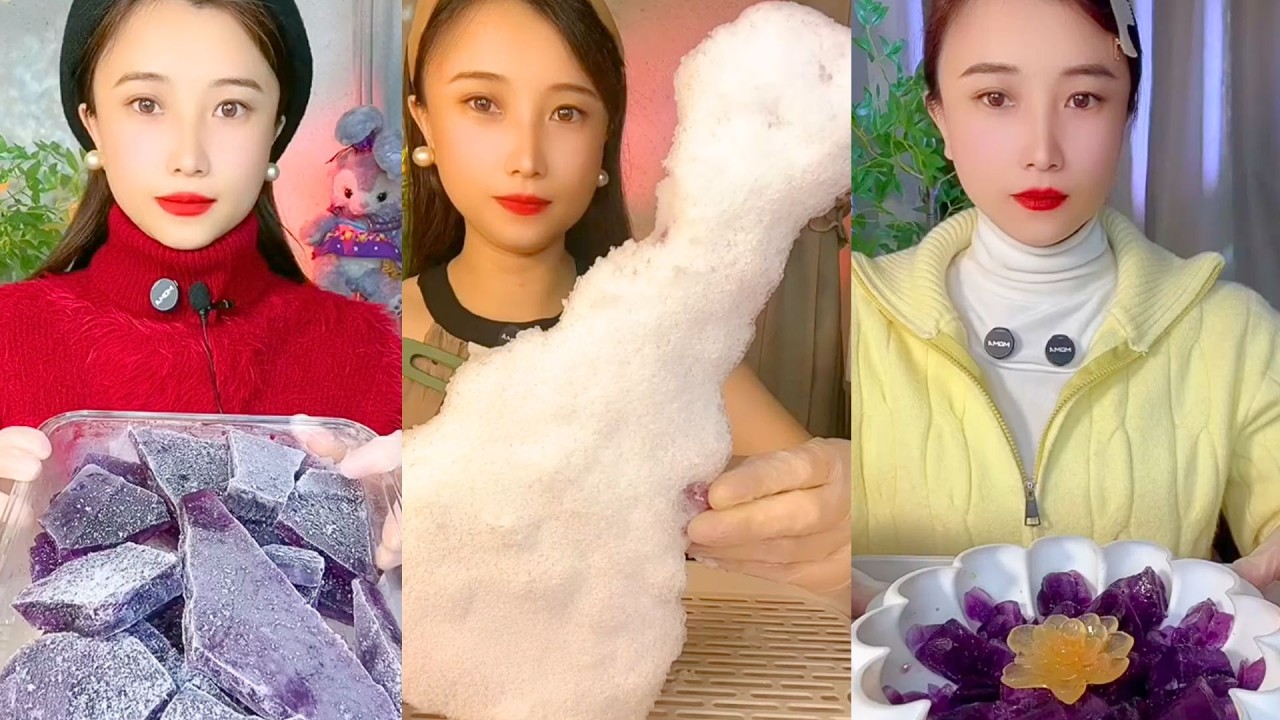 Homemade Chinese Ice Eating ASMR | Soft Frozen Desserts & Snow Ice Sounds #146