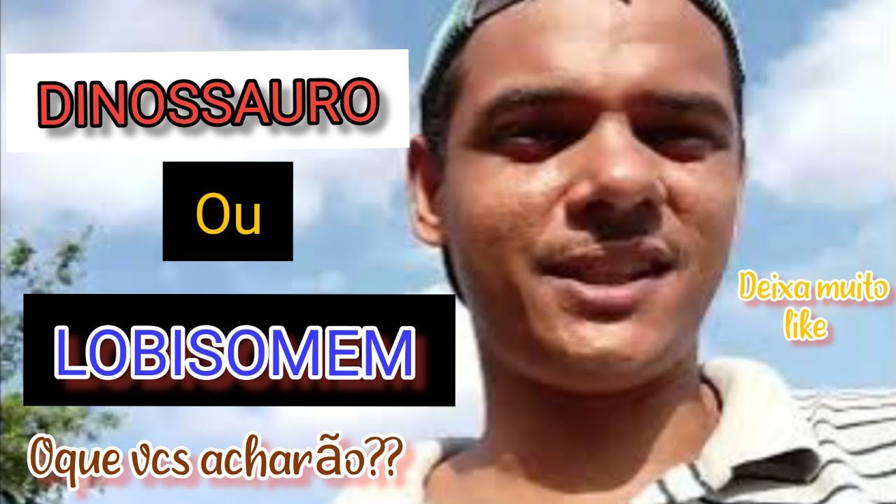 Primeiro video 2026 tava voltando pra casa e encontrei um dinossauro no caminho ou é lobisomem?rsr