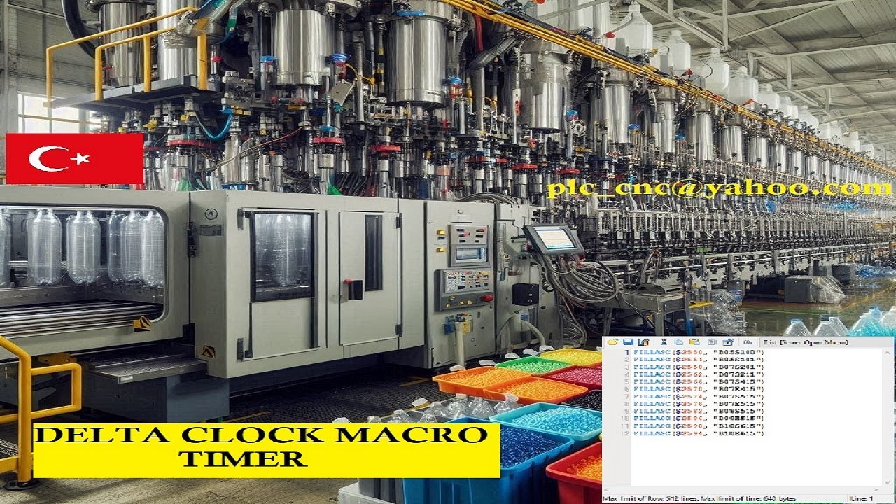 Delta HMI Macro Programing Clock Macro Timer