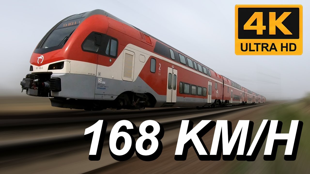 Vlaky ZSSK 561 STADLER KISS (168 KM/H) 4K