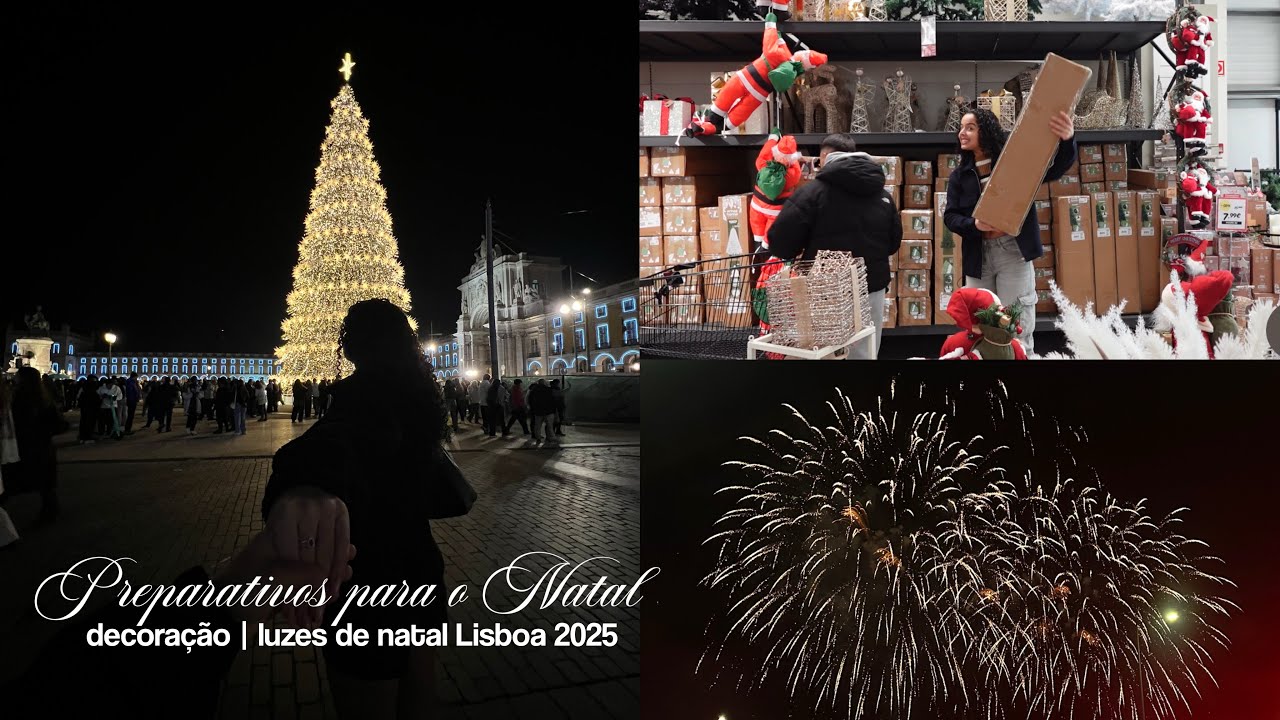 Preparativos para o Natal | compras de decoração e luzes de natal LISBOA 2025 🎄