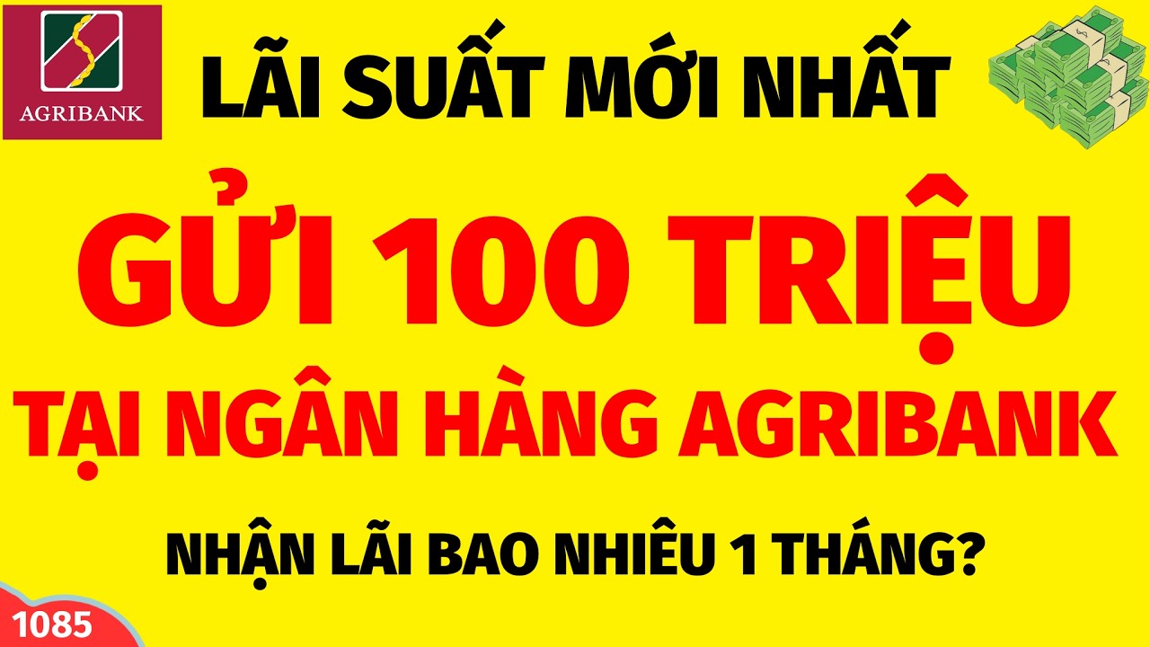 LÃI SUẤT MỚI NHẤT - GỬI TIẾT KIỆM 100 TRIỆU TẠI NGÂN HÀNG AGRIBANK NHẬN ĐƯỢC BAO NHIÊU TIỀN LÃI?