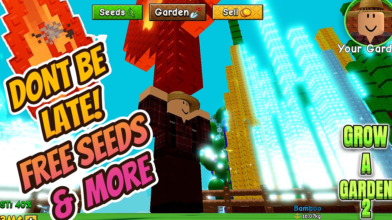Free Free Free Seeds and More - Grow a Garden 2 Roblox