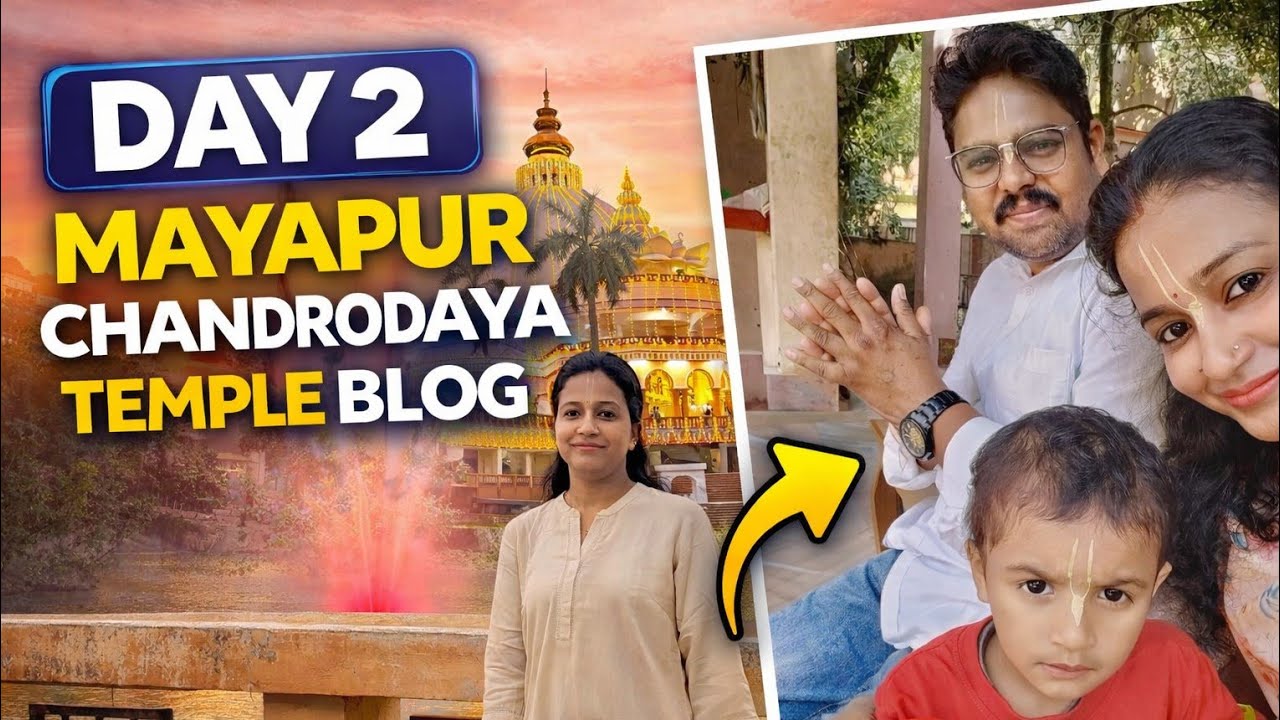 Day 2 at the World’s Biggest Temple – Mayapur Diaries 🛕✨ Feeling Blessed & Grateful!