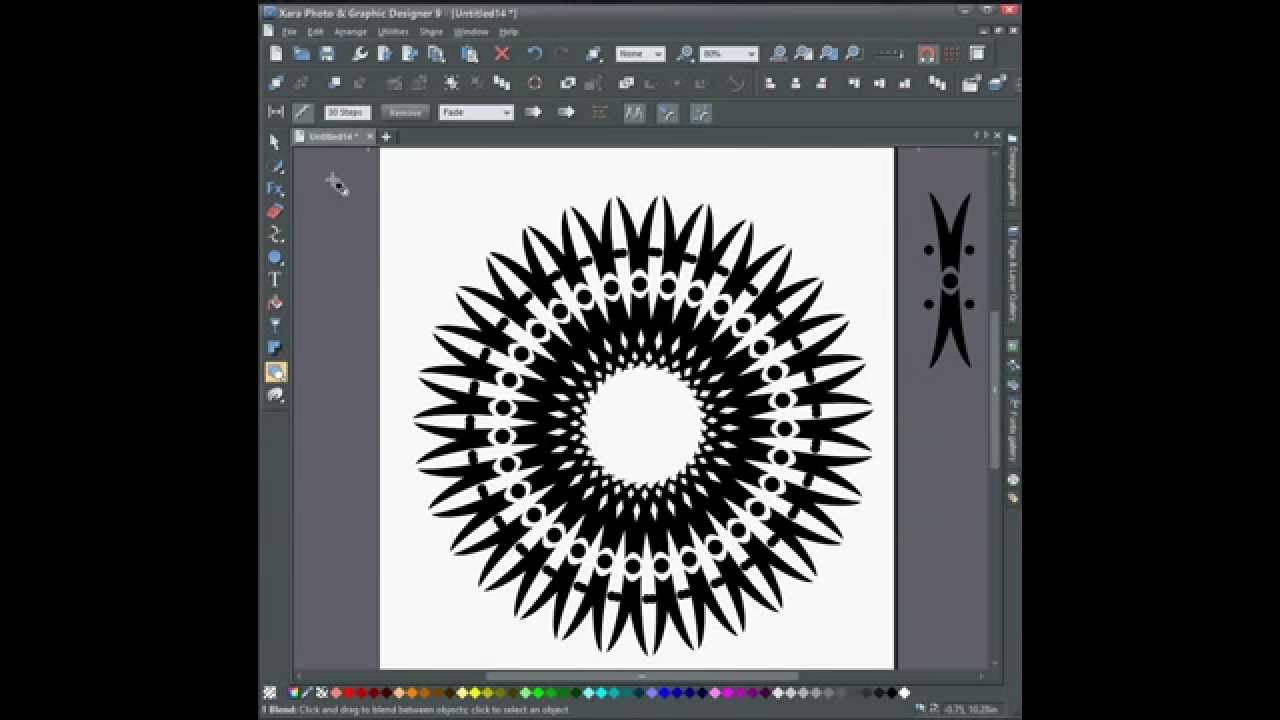 Create Intricate Shape Patterns in Xara Graphic Designer