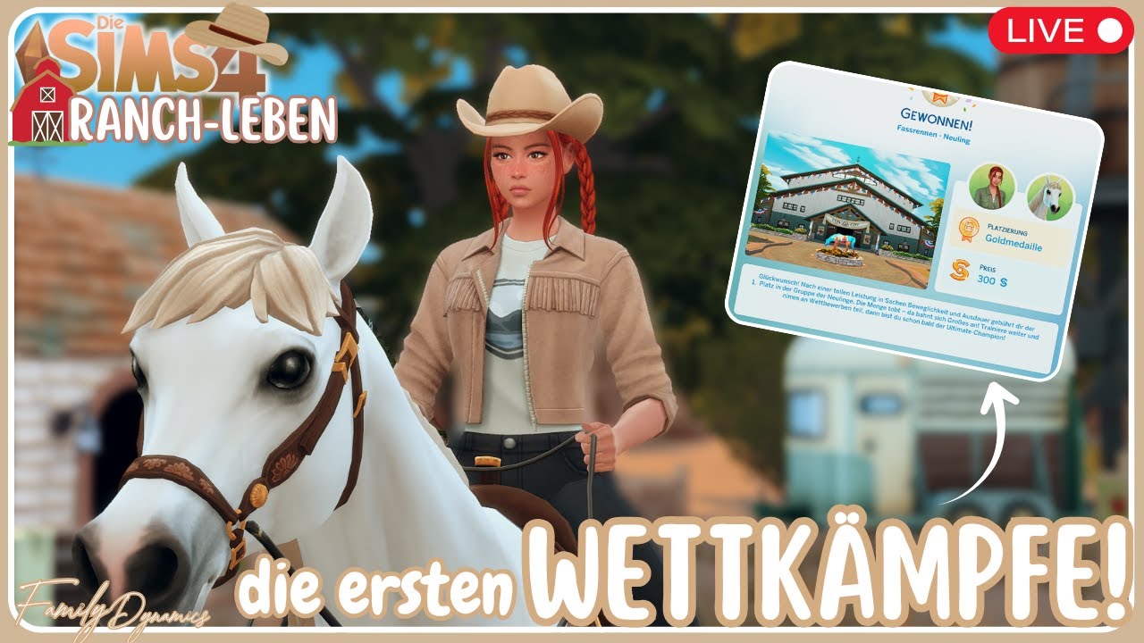 03| Ihre erste GOLDMEDAILLE! 🤩| Let's Play Sims 4 *Ranch-Leben* | Stream