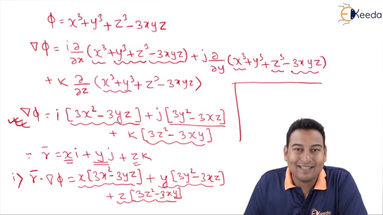 Curl Divergence - Problem 2  - Vector Differentiation -  Engineering Mathematics - 4