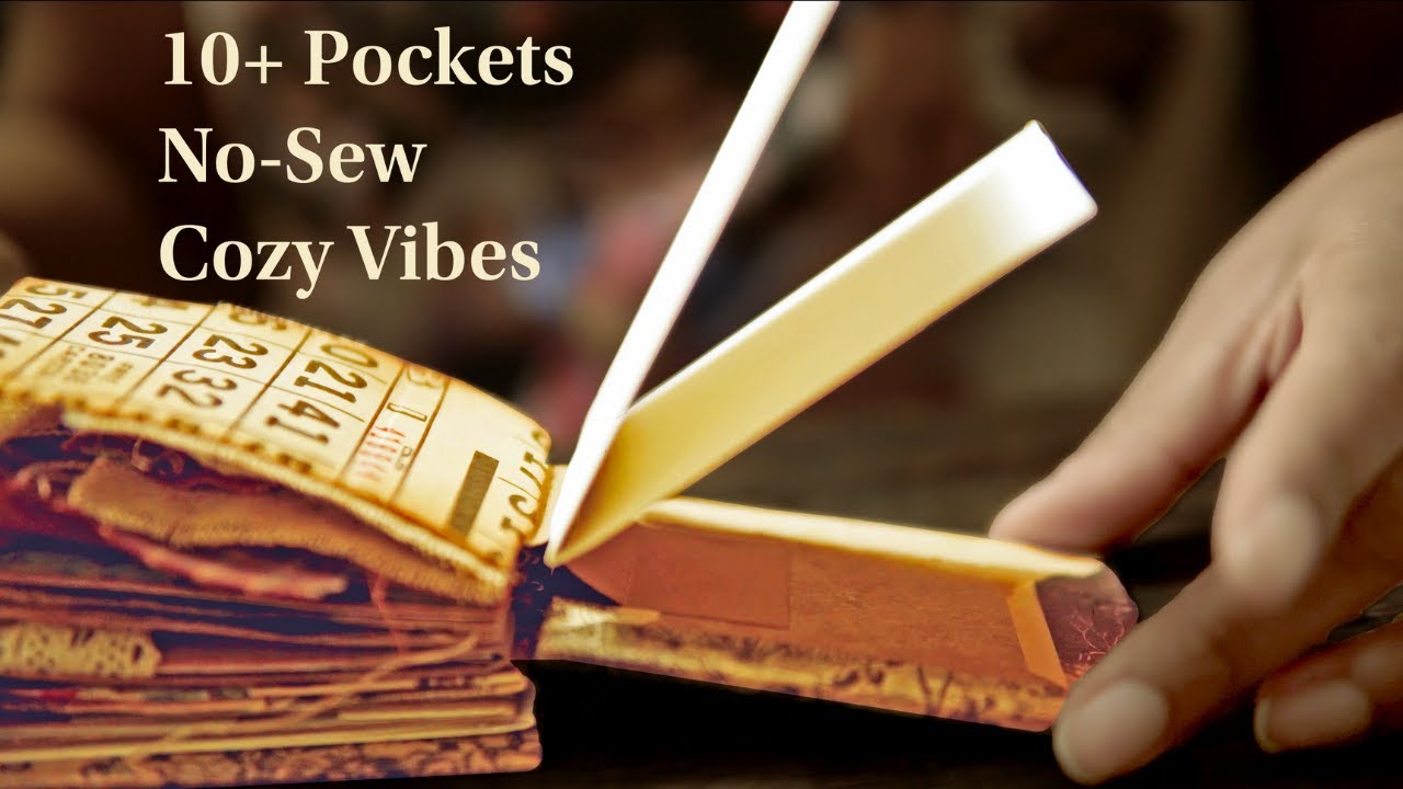 A Cozy Fall Junk Journal with 10 Pocket Pages | No-Sew Binding & Simple Cover Tips