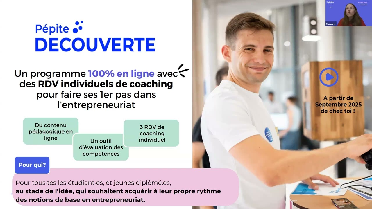 Webinaire Réunion d'information du Pépite Pays de la Loire du 04/09/2025