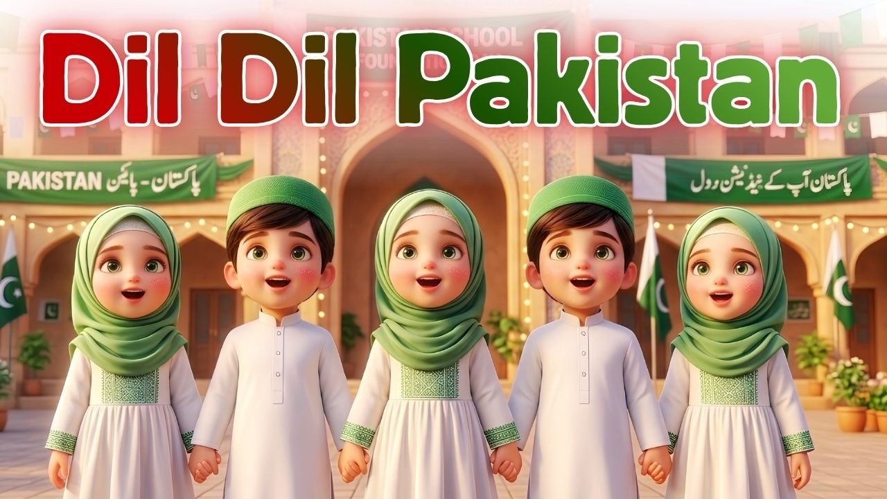Dil Dil Pakistan | 14 August Special | Islamic Kids Poem | 3D Cartoon Animation