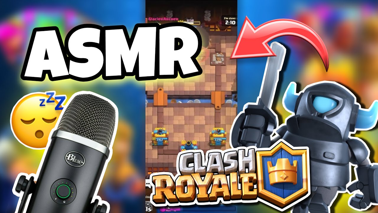 ASMR Fran&ccedil;ais &bull; CHUCHOTEMENTS PROCHE DU MICRO SUR CLASH ROYALE ! 😴 (le retour)
