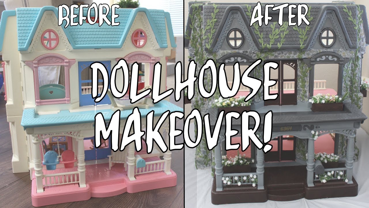 DOLLHOUSE RENOVATION MAKEOVER |  Part 1: Cheap & Easy Cottage Exterior Customization!