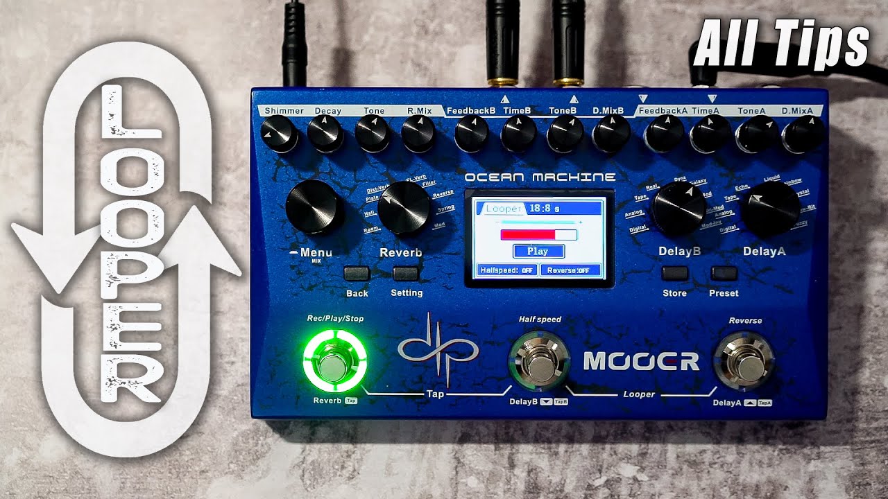 MOOER Ocean Machine | LOOPER // All Tips