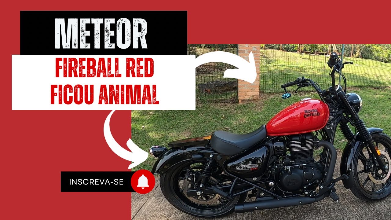 Meteor 350 Fireball Red Customizada