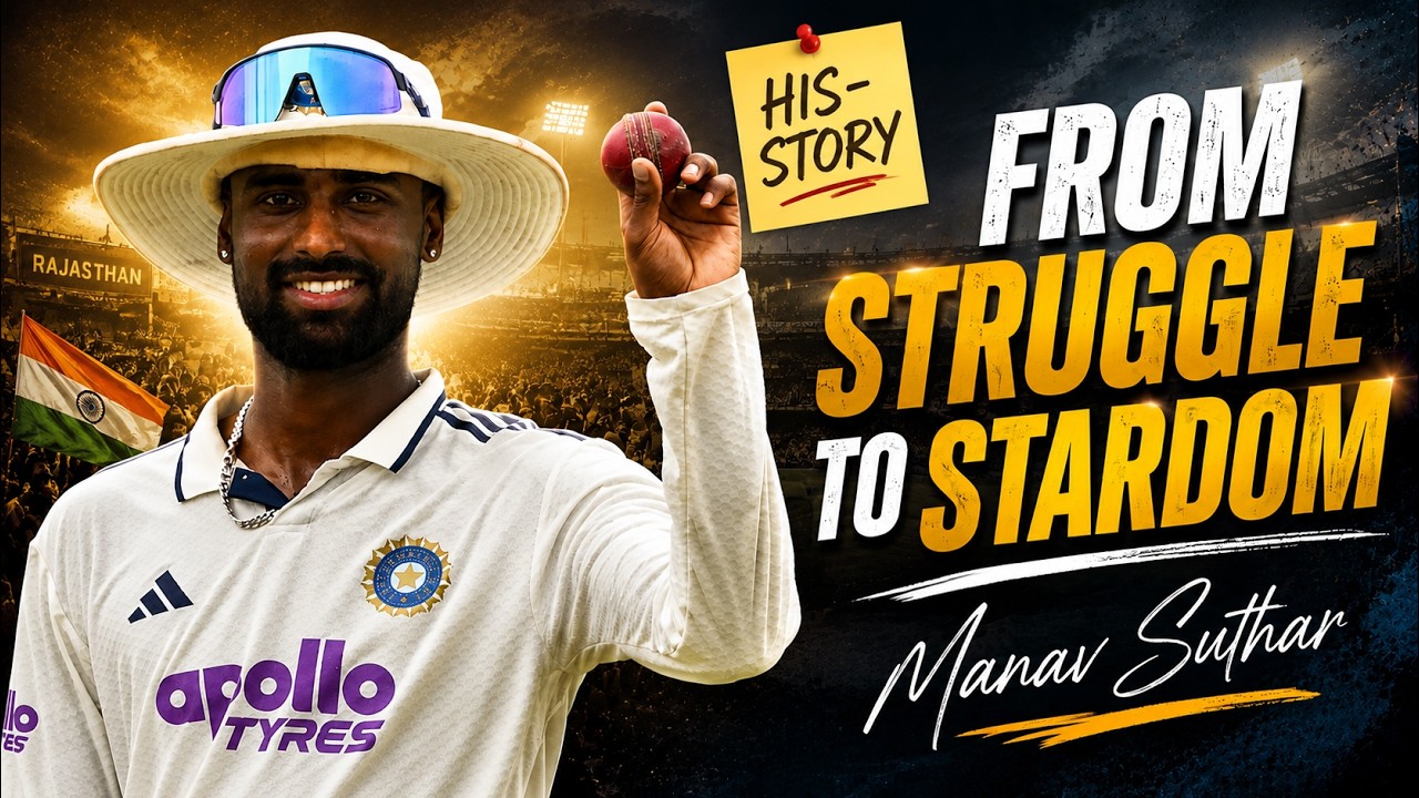 Manav Suthar: संघर्ष से सफलता तक | The Untold Story of India&rsquo;s Rising Spin Star  #HisStory