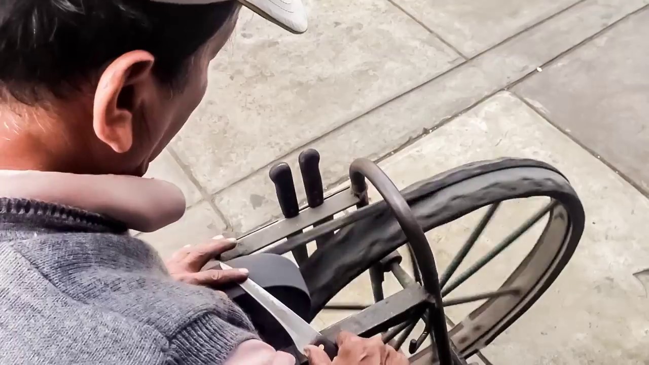 Afilador de cuchillos de Lima