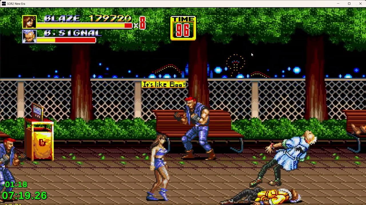 streets of rage 2 new era v2.4 speedrun - blaze - easy - 20:55 - PB - 2026.02.17