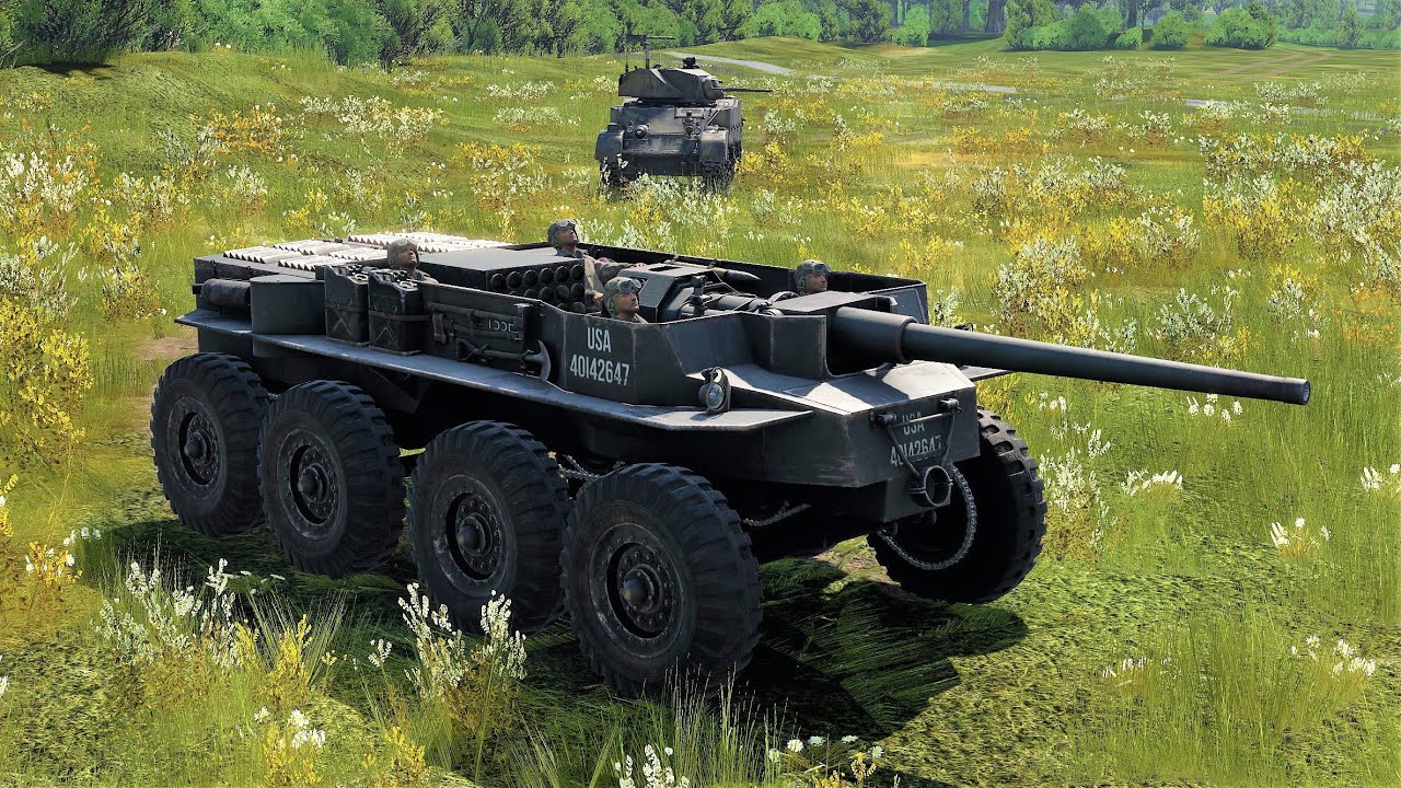 War Thunder: USA - T55E1 Gameplay [1440p 60FPS]