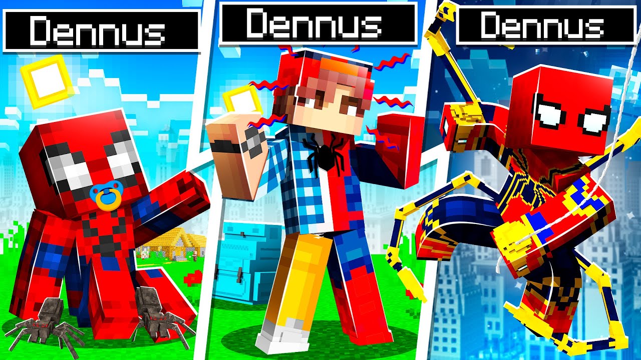 Van 0 Naar 100 JAAR Als SPIDERMAN In MINECRAFT!
