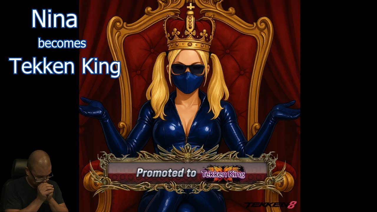 Nina becomes Tekken King #tekken #ranked #Tekken8 #Nina #tekkenking