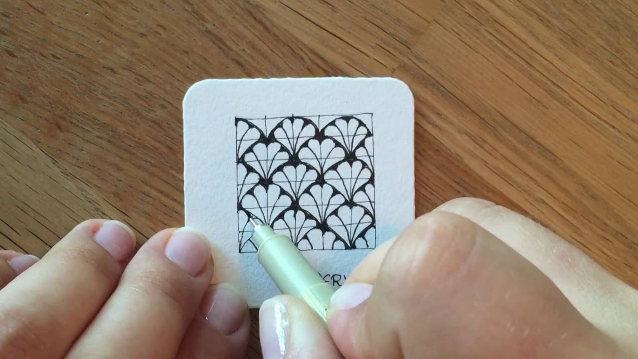 Zentangle® Muster: Dervish