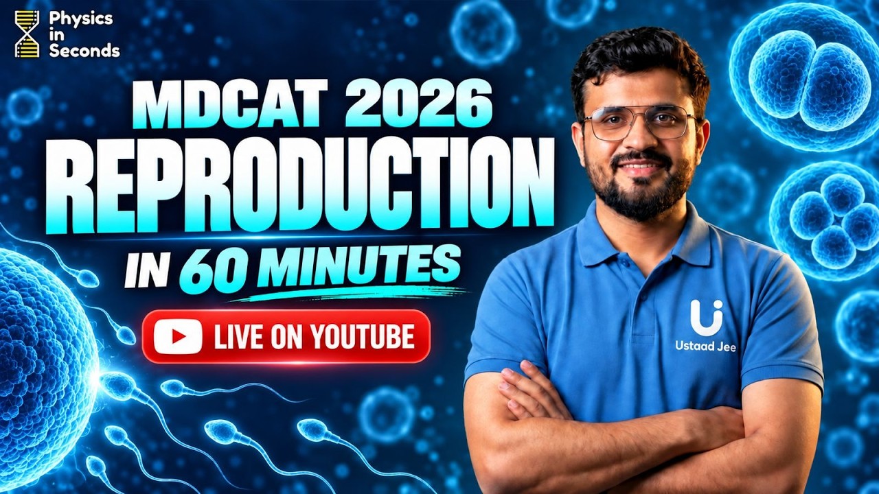 MDCAT 2026 | Biology | ⁠Reproduction In 60 Minutes!