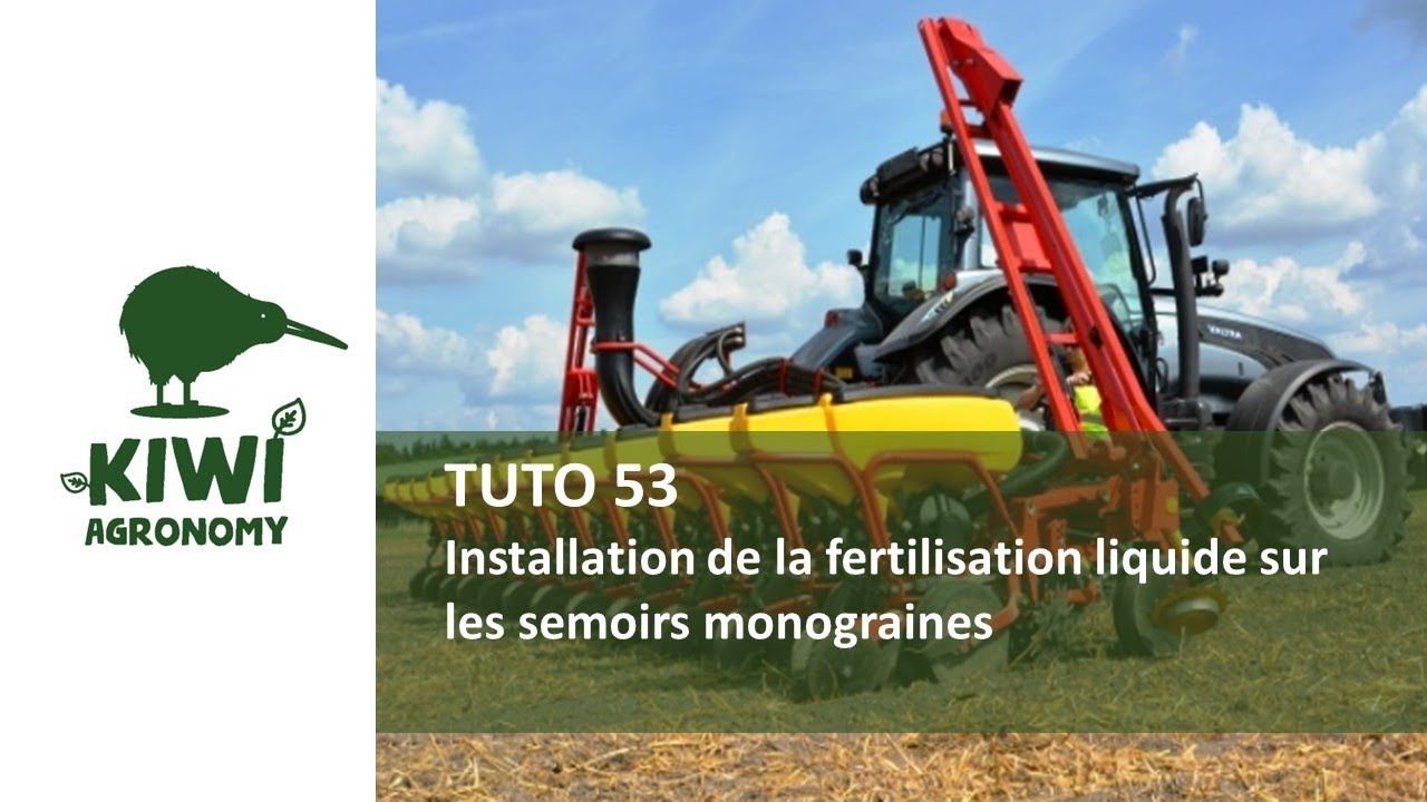 Installation de la fertilisation liquide sur les semoirs monograines